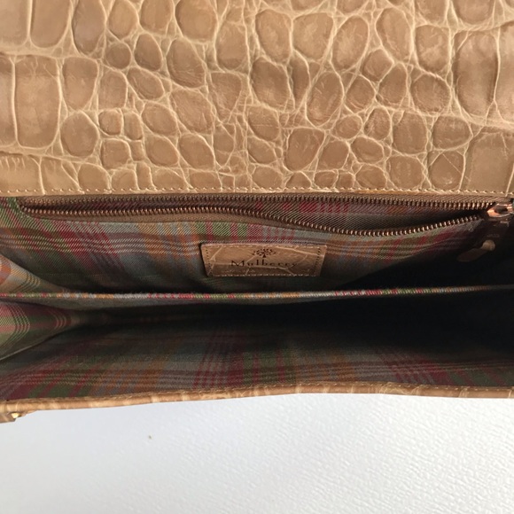 Mulberry Croc Print Tan Leather Shoulder Bag - Picture 5 of 8